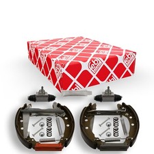 FEBI BILSTEIN Bremsbackensatz vormontiert mit Zubehör Hinten (37545) für VW