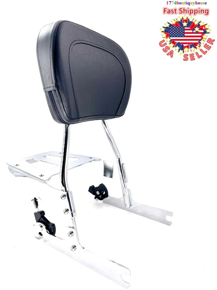 Respaldo vertical desmontable Sissy Bar 00 a 2005 Harley Softail Springer FXSTS Foto 4 de 4