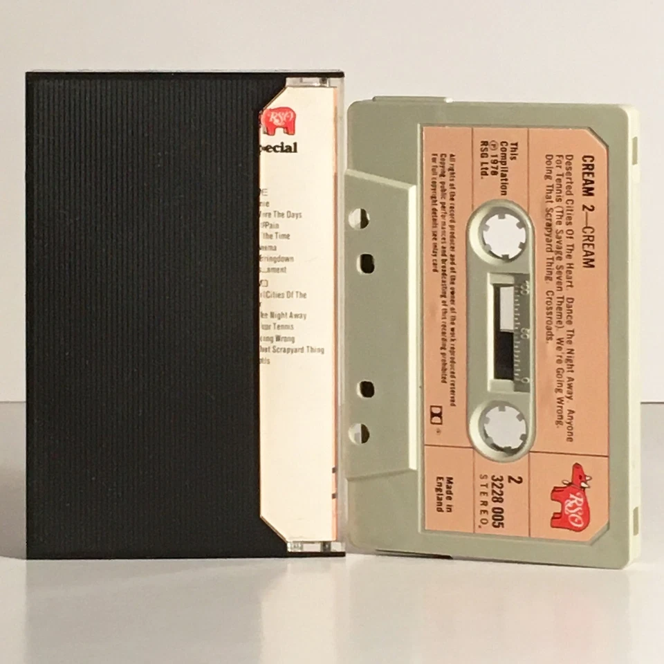Cream - Cream Vol. 2 - Near Mint 1978 Compilation Cassette - RSO - 3228 005 - Image 2 of 4