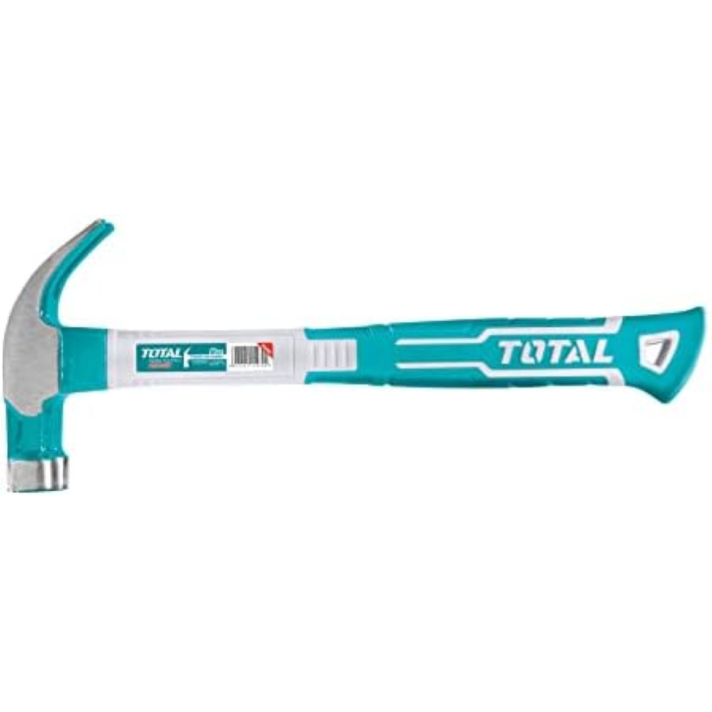 TOTAL Martello 450g Acciaio Forgiato: Magnete e Manico in Fibra
