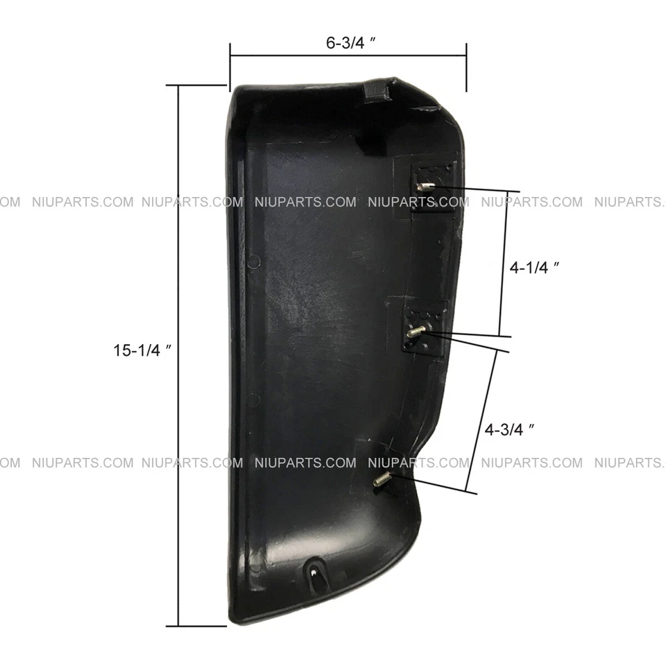 Side Bumper Plastic Black LH & RH (Fit: 2005-2010 Nissan UD 1800 2000 2300 ) - Imagem 3 de 3