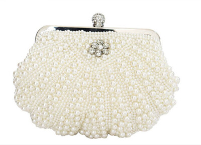 Perlen Umhängetasche Abendtasche Handtasche Hochzeit Braut Clutch Party