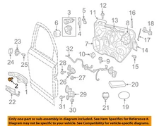 CHRYSLER OEM 99-20 Journey Lock Hardware-Handle, Outside Bolt 6505026AA