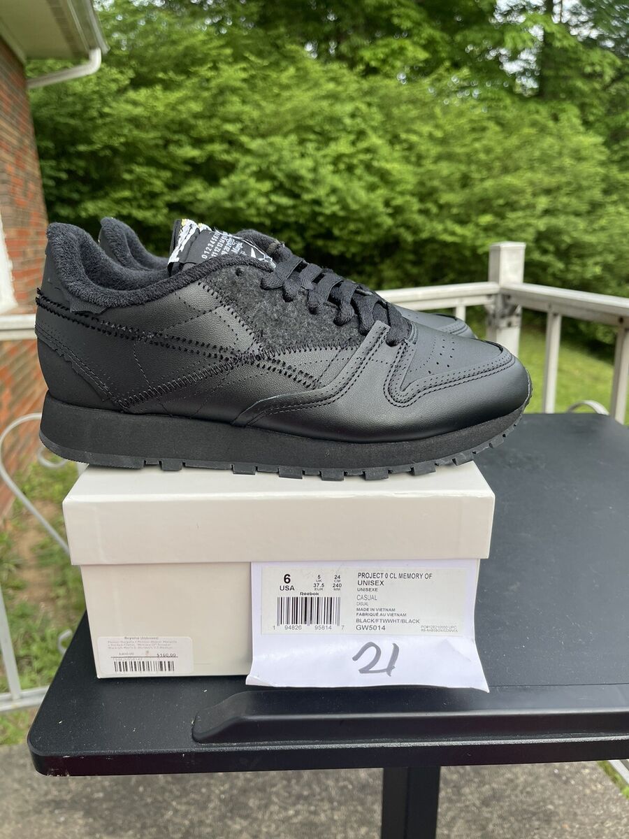 Reebok Maison Margiela x Classic Leather 'Memory Of - Black Reebok Maison Margiela x Classic Leather 'Memory Of - Black