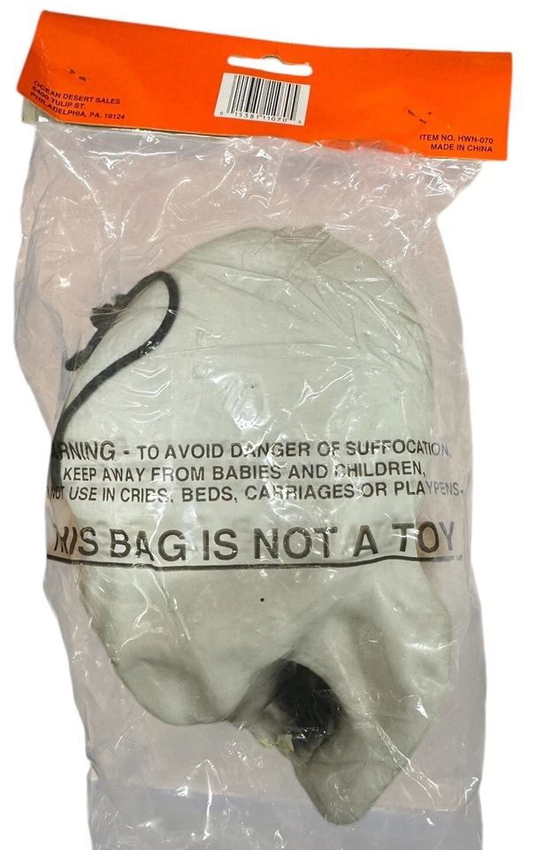 Halloween Glow In The Dark 骷髅道具袋骨头装饰悬挂头骨 — 第 3/4 张图片