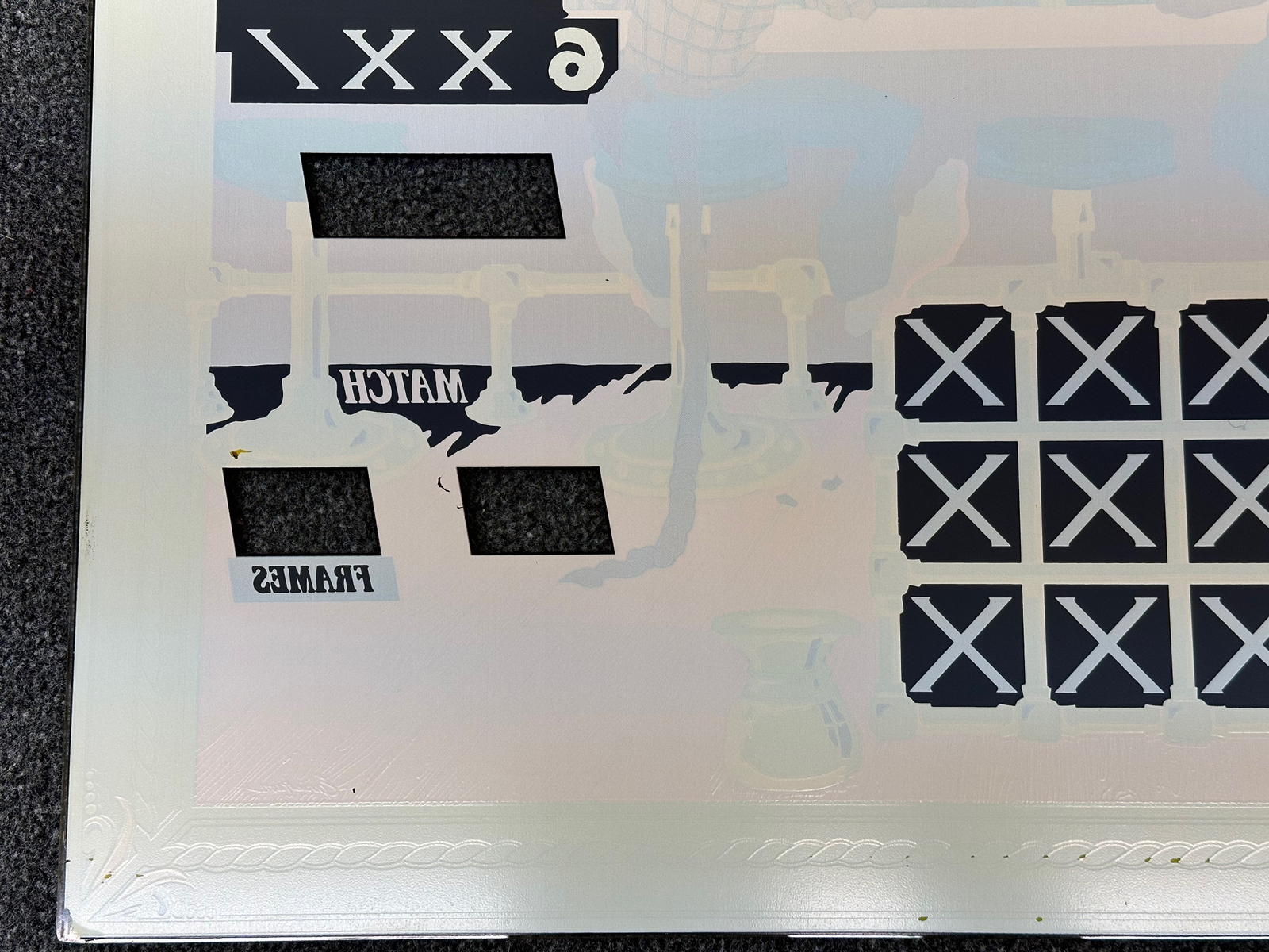 Williams Shuffle Inn Shuffle Alley Bowler Bowling Game Score Backglass