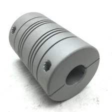 Helical Flexible Coupling, Shaft Diameters: 3/8", Length: 1.5", OD: 1"