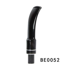 2 Pcs 9mm Bent Saddle Stem for Smoking Pipe Acrylic Tobacco Pipe Mouthpieces