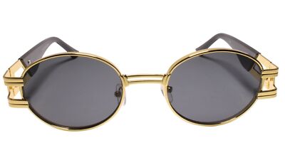 Look Rich Dope Hip Swag Metal Double Temple Accent Oval  display picture 1