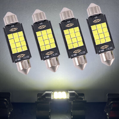 4X 42MM 211-2 212-2 578 Colorful LED Interior Map Light Bulbs for Chevy Chrysler