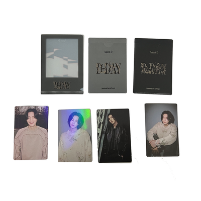 BTS SUGA Agust D - D-DAY WEVERSE SHOP POB EARLY BIRD PHOTO CARD | eBay
