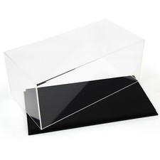 1:18 Acrylic Diecast Model Car Display Show Case Black Base Dustproof