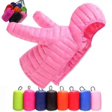 Jacket Fall Baby Girls Boys Teenagers Duck Down Coat Winter Outerwear 1-15 Years