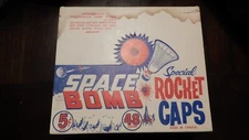 Vintage Original Space Bomb Special Rocket Caps Box 47 out of 48 Packs With Box