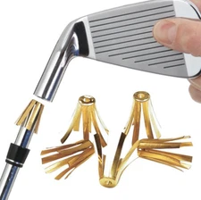 The GolfWorks Brass Golf Shaft Adaptor Shims (5 Pack) - 3 Size Options