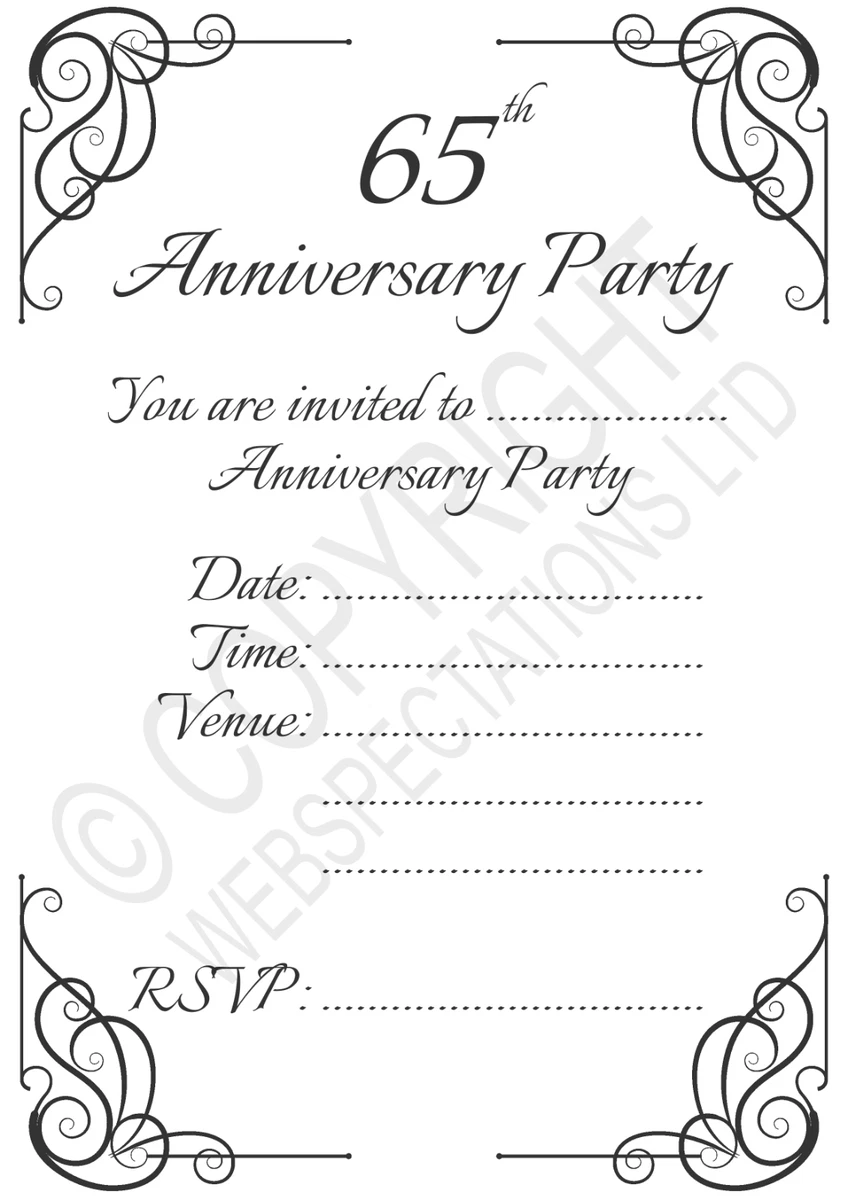 Anniversary party invitations deals