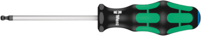 Wera 022910, 352 Ball End Screwdriver For Hexagon Socket Screws, 3/16'' x 100 mm