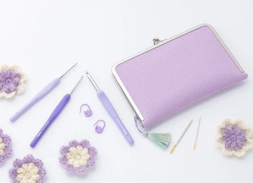 ETIMO Purple Cushion Grip Häkelnadel Set TEM-001 | Tulpenhäkelnadel Set Stricken - Bild 10 von 23