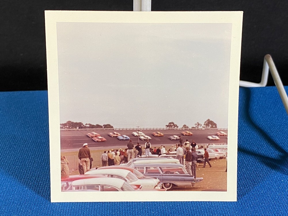 Cars Racing on Track Vintage Original Daytona 500 1963 Photo NASCAR (Lt#7)