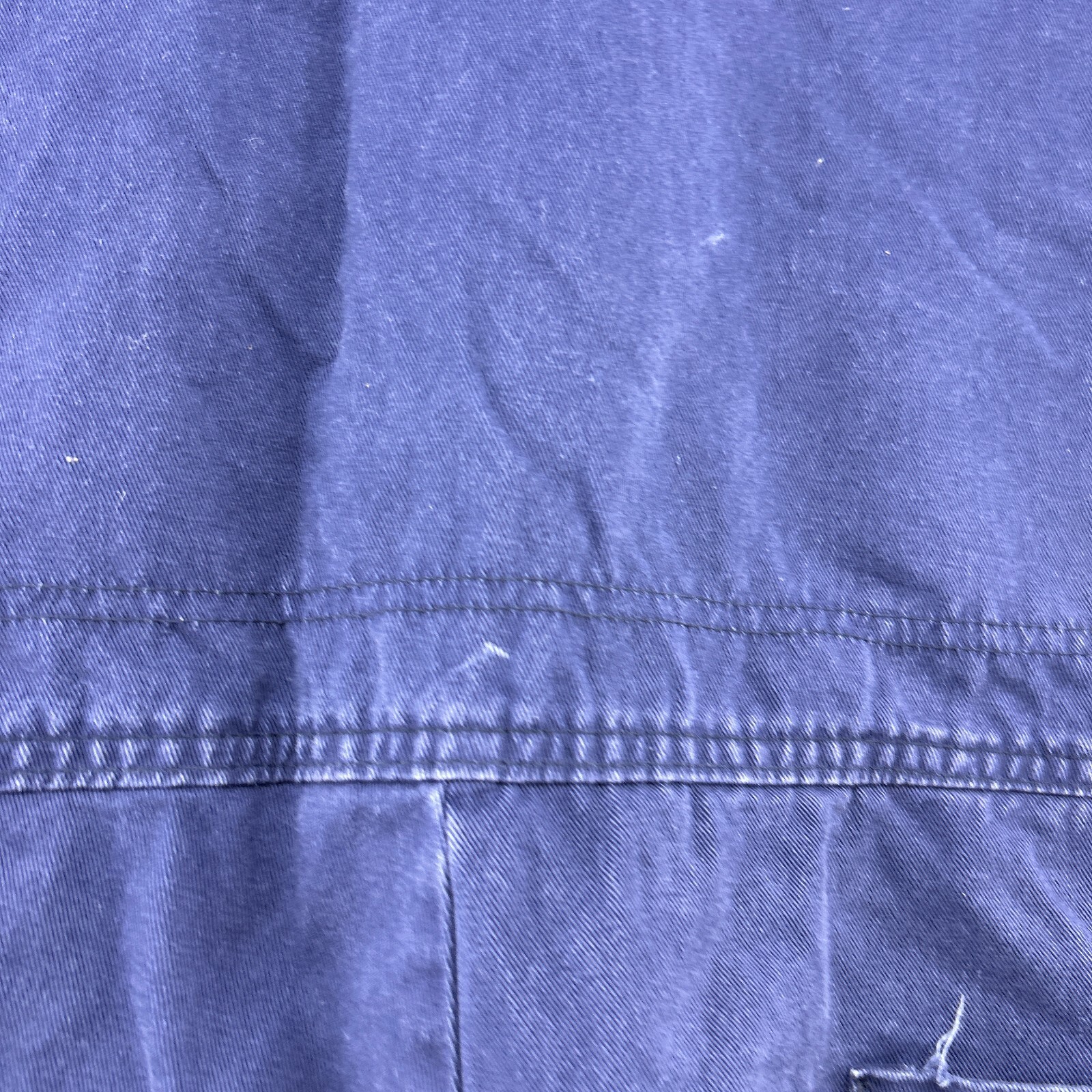 VINTAGE GCA Coveralls Mens 46 Long Blue Snap Button Mechanic Workwear Jumpsuit