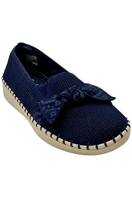 Skechers Sepulveda 2.0 Washable Slip-Ons w/ Bow Navy