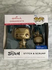 Funko Hallmark Ornament Disney Stitch + Scrump Gold Chase 2023 Box Imperfect