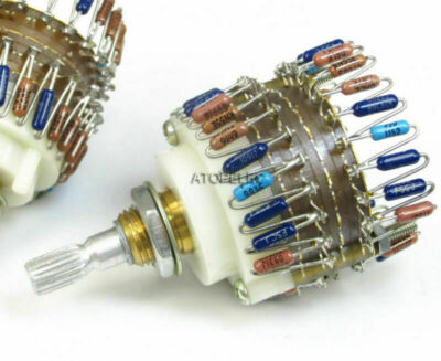 23-Step   500KAX2 Dual-500K    Attenuator  Stereo HiFi Volume Potentiometer #E9