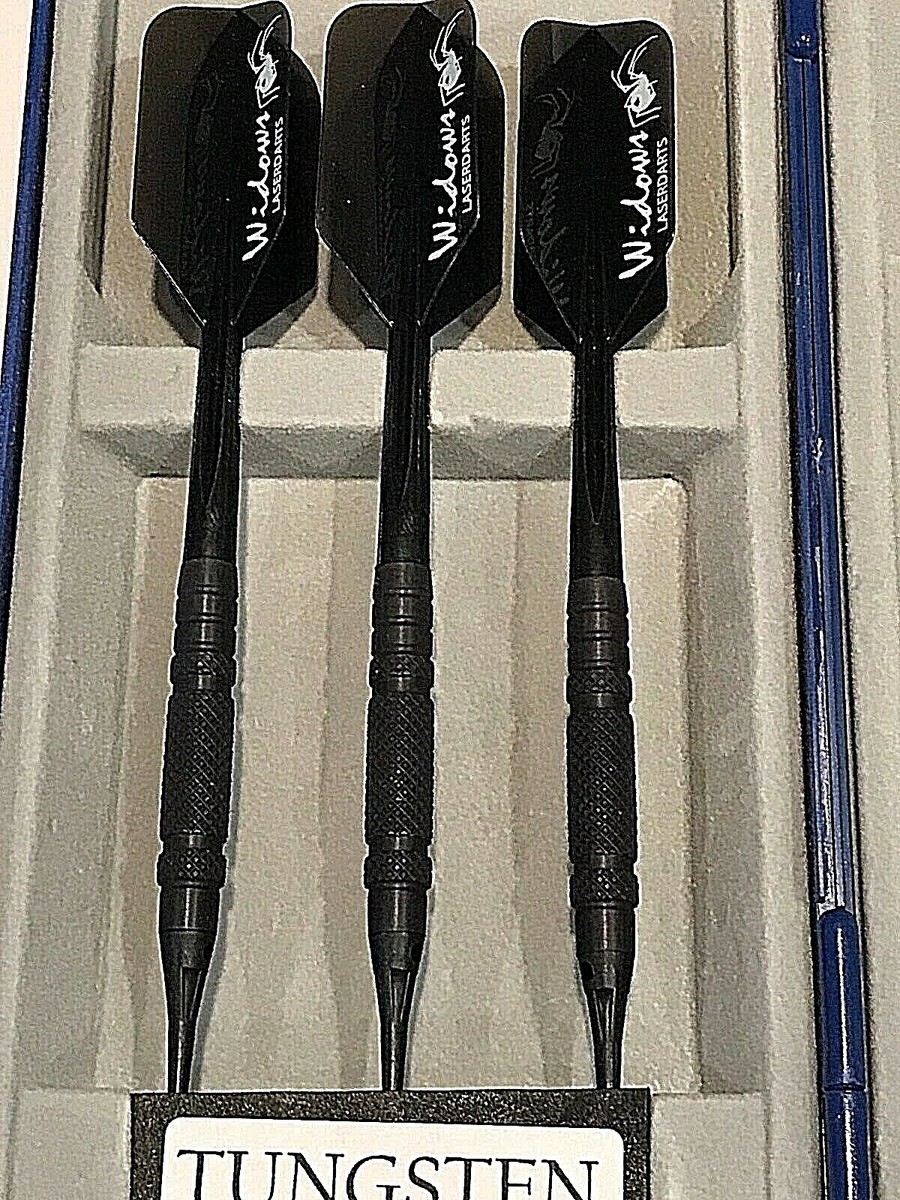LASERDARTS　BLACK WIDOWS　20ｇ BLACK WIDOW LASER DARTS SOFT TIP 20 GRAM KNURLED NEW FREE