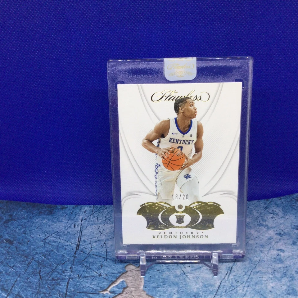 2019-20 Panini Flawless Diamond Keldon Johnson San Antonio Spurs RC # 60 18/20 - Image 3 of 4