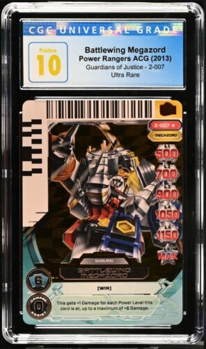 Power Rangers ACG GUARDIANS JUSTICE. BATTLEWING MEGAZORD ULTRA RARE CGC 10 2-007 - Picture 1 of 2