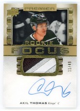 2024-25 Upper Deck Premier #PFR-AT Akil Thomas Rookie Focus Auto Gold /49 RC