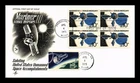 MARINER 10 VENUS MERCURY SPACE FDC BLOCK OF 4 ARTCRAFT CACHET US COVER