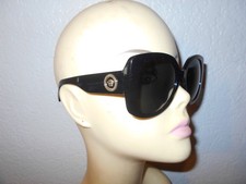 Versace MOD.4387 GB1/87 Polished Black Frame Gray Lenses Sunglasses