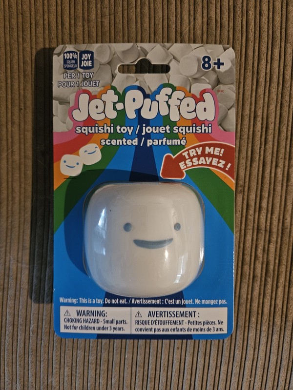 Jet-Puffed Marshmallow Squishi Toy, Scented, New, Unopened 