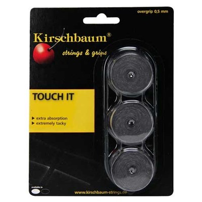 Kirschbaum Griffband TOUCH IT Overgrip 3er-Packung 0,5mm schwarz