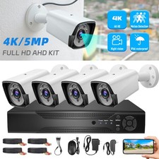 4 Camaras De Seguridad Exterior 4K 1080P CCTV...
