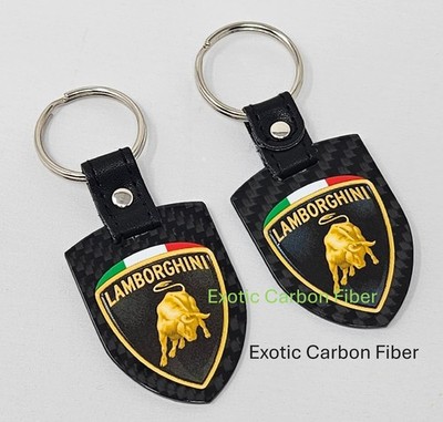 Lamborghini Crest Carbon Faser Schlüssel Fob Shield Mit Italien Farben Top 2x2
