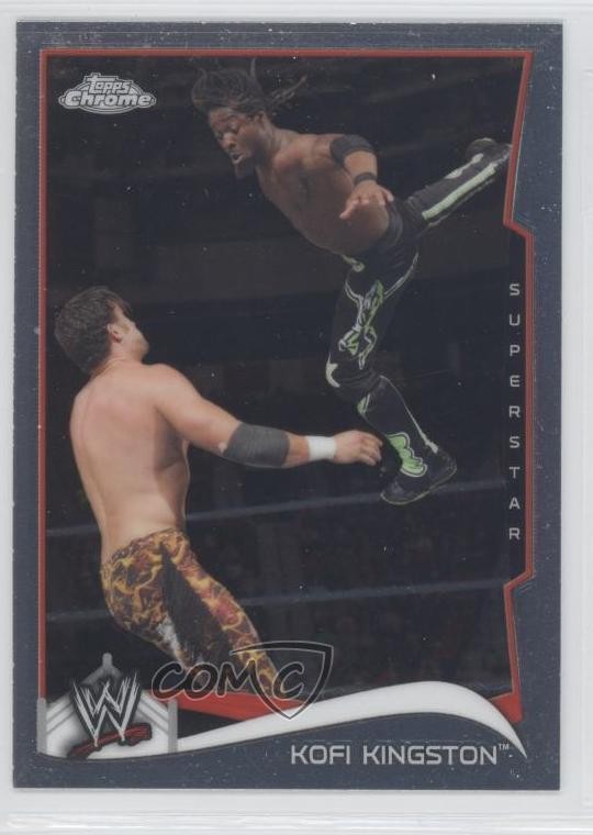 2014 Topps Chrome WWE Kofi Kingston #29 d7j