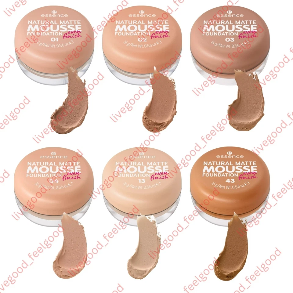 Essence Natural Matte Mousse Foundation Make Up Smooth Even Finish Natural Look - Image 2 of 4