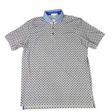 Greyson Geometric Bug Print Performance Stretch Golf Polo Shirt Men's Large