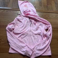 Victoria s Secret Pink Hoodie Zip Up Jacket Size Large