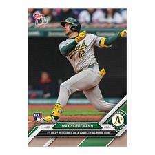 Max Schuemann - 2024 MLB Topps Now Card 102 - Print Run: 640 Oakland Athletics