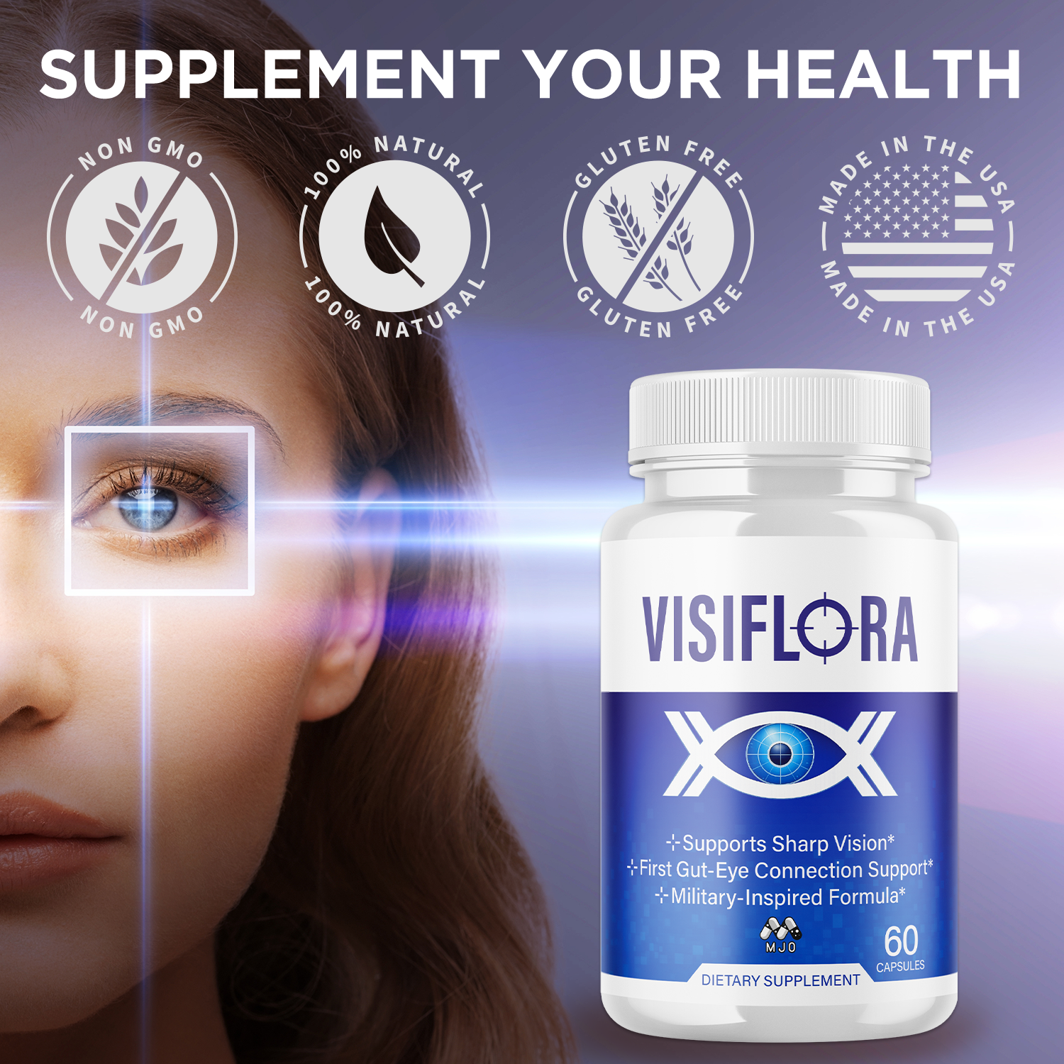 (3 Pack) Visiflora Pills Advanced Vision Support Supplement Visi Flora ...