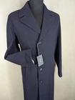 Vigneti X111 New  Made In Italy 100% Wool  Blue Top Coat US Size 46 R-Mint