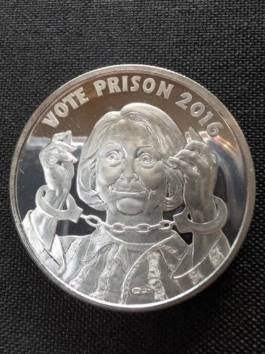 2017 Silver Shield 1 oz Silver "Vote Prison" Round - MiniMintage BU w/ COA #3372