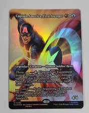 Captain America, First Avenger (Borderless) Marvel Universe Eternal-Legal Foil
