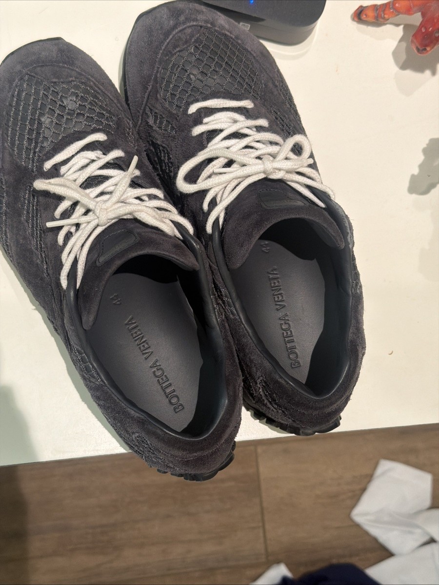 Bottega Veneta Black Shadow Orbit Suede Sneakers 44 mens View 4