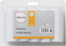 Harris Seriously Good Woodwork Gloss Mini Roller Sleeves | 10 Sleeve Pack | 4"