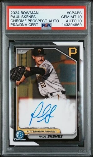 2024 Bowman Paul Skenes Chrome Prospect Auto #CPA-PS PSA 10 AUTO 10