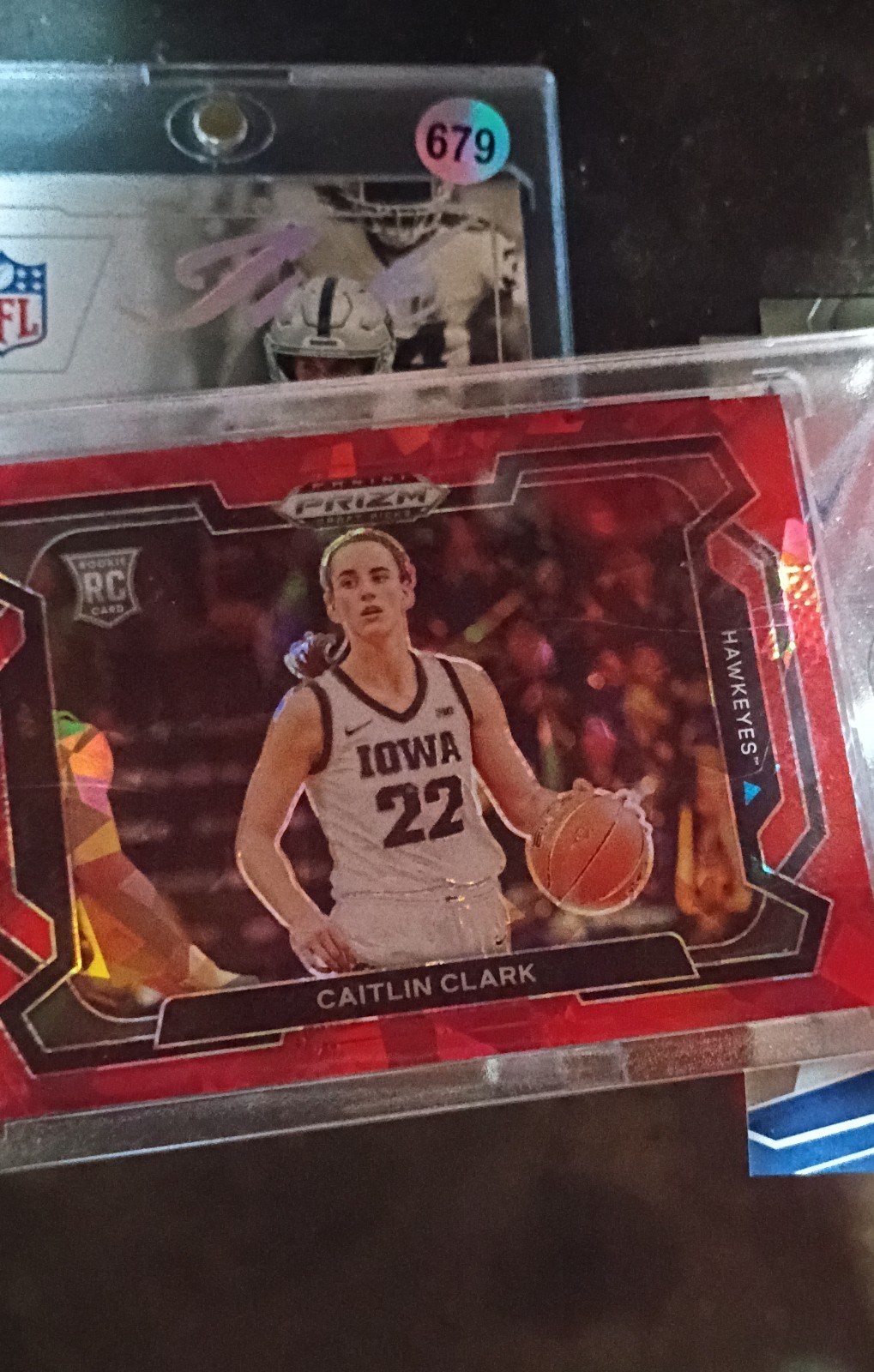 2024-25 Panini Prizm Draft Picks - Caitlin Clark #57 Red Ice Prizm Variations...